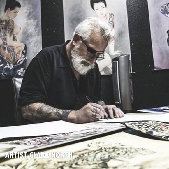 Scorned Japanese Demon Tattoo Art Black Hoodie S- M-L-XL-2XL NWT - Picture 9 of 9